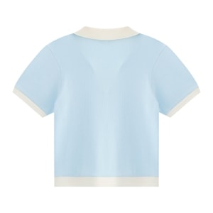 เบสิโค เสื้อโปโล Regular สำหรับผู้หญิง รุ่น FPET25Q3LC004 สีฟ้า_thumbnail_1