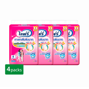 LIFREE Adult Diaper Extra Absorbent Size L 18 pcs x 4 Pack