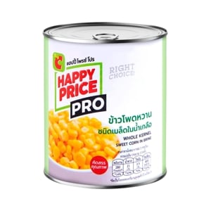 บิ๊กซี แฮปปี้ ไพรซ์​ โปร ข้าวโพดหวานชนิดเมล็ดในน้ำเกลือ 340​ ก.