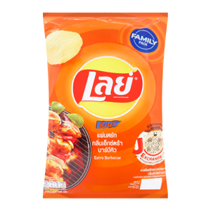 เลย์ ร็อค มันฝรั่งทอดกรอบแผ่นหยัก รสเอ็กซ์ตร้าบาร์บีคิว 158 ก._thumbnail_2