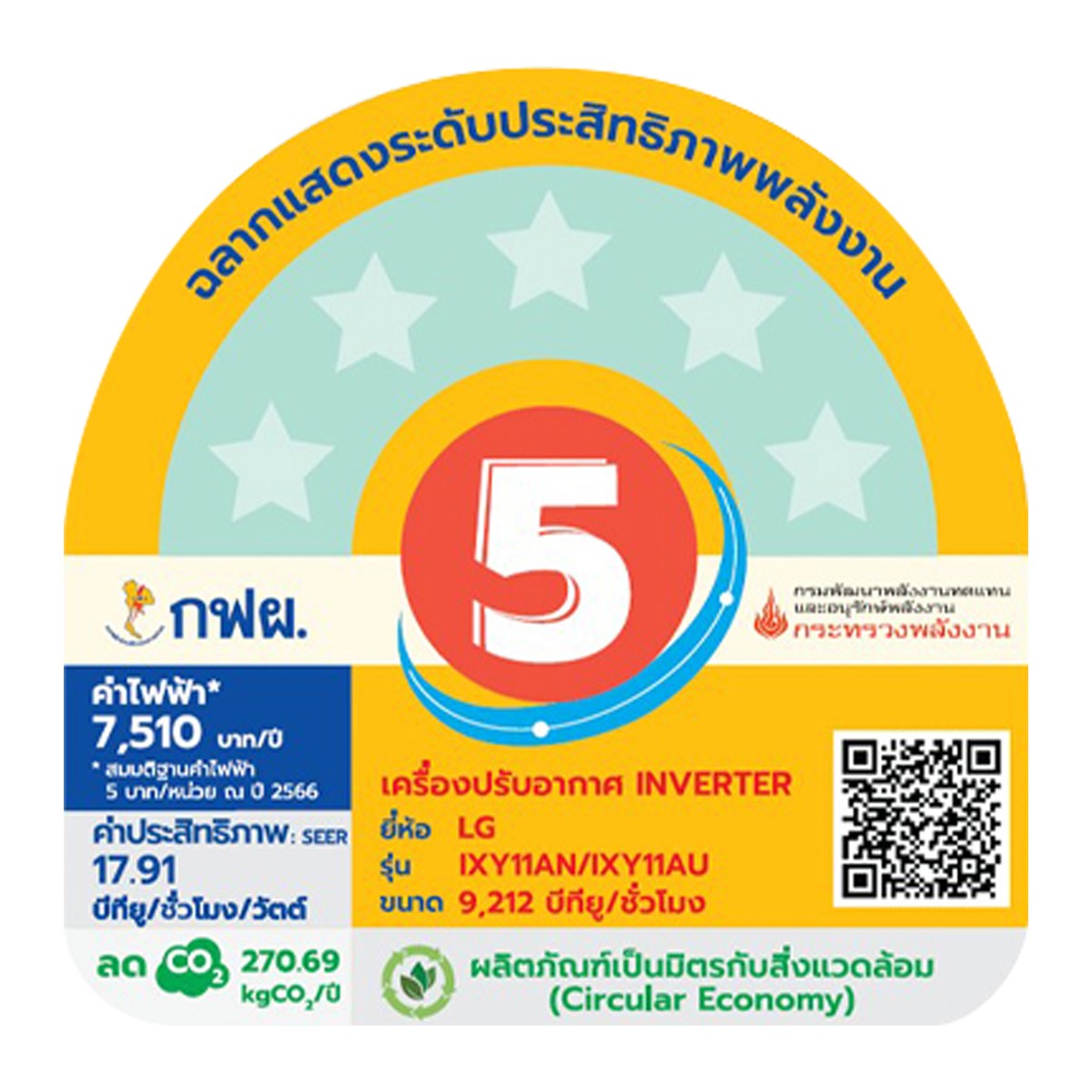 แอลจี แอร์ติดผนัง รุ่น IVY11AN.JU1 9200 บีทียู สีขาว_3