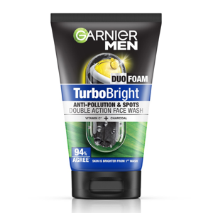 Garnier Men Turbo Bright Dark Spots Anti Pollution Super Duo Foam 100Ml.
