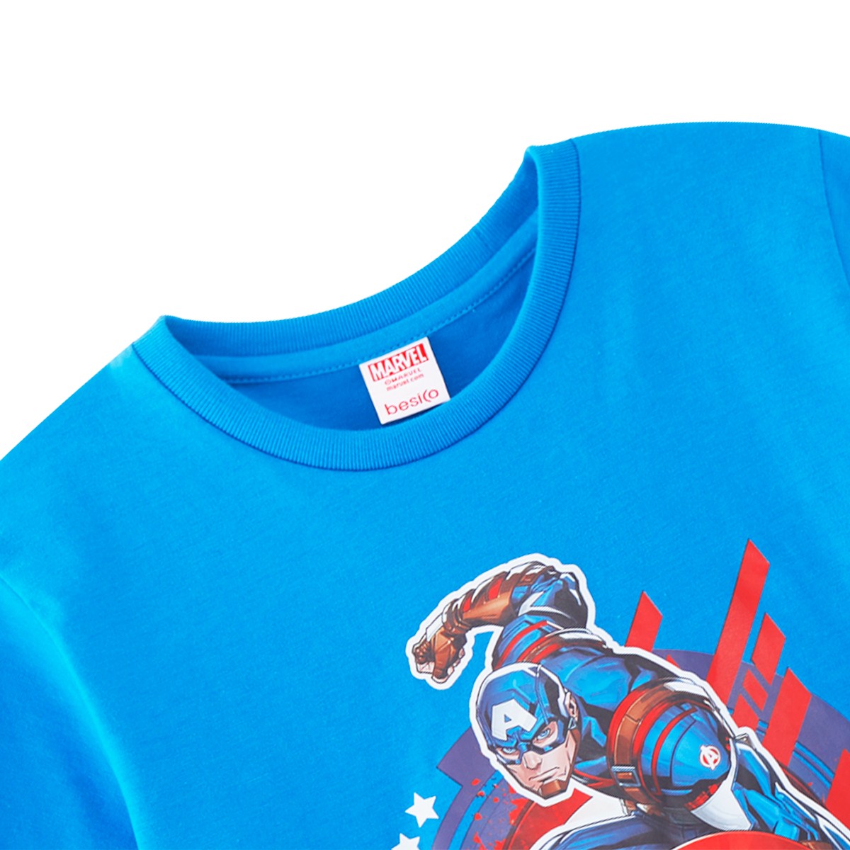 มาร์เวล เสื้อยืดเด็กชาย รุ่น BMTN2411LB002 สีน้ำเงิน_2