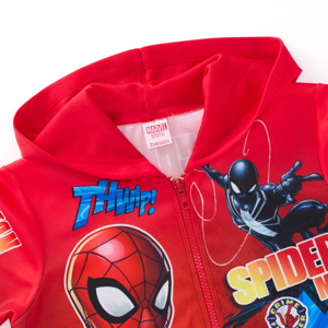 มาร์เวล เสื้อแจ็คเก็ตเด็กชาย Spiderman รุ่น FMTN2509LB10W สีแดง_thumbnail_2