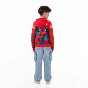 มาร์เวล เสื้อแจ็คเก็ตเด็กชาย Spiderman รุ่น FMTN2509LB10W สีแดง_thumbnail_7