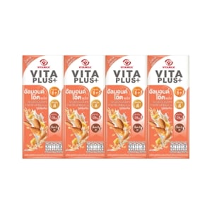 Vitamilk Vitamin Plus With Almond Oat Soymilk UHT 180ml. Pack 4