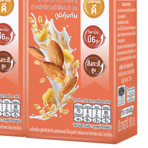 ไวตามิ้ลค์ นมถั่วเหลือง สูตรเสริมวิตามิน ผสมอัลมอนด์ โอ๊ต ยูเอชที 180 มล. x 4 ชิ้น_thumbnail_2