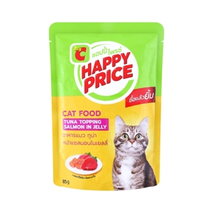 BIG C HAPPY PRICE Cat Food Tuna Topping Salmon in Jelly 85 g.