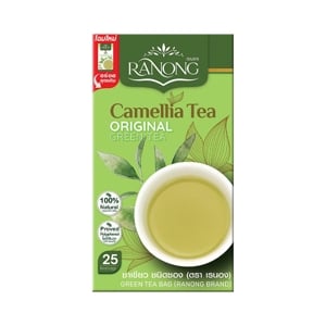 Ranong Sun Leaf Camelia Original Green Tea 2g. Pack 25sachets