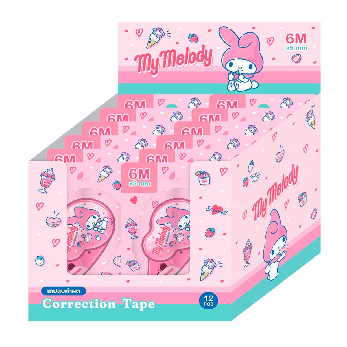 แบร์รอน กิ๊ฟ x มายเมโลดี้ เทปลบคำผิด 6 ม. รุ่น MM8902_1