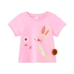 เบสิโค เสื้อยืดเด็กหญิง สีชมพู_thumbnail