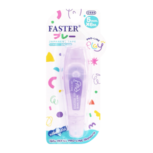 FASTER Correction Tape No. C689 Assorted Colors