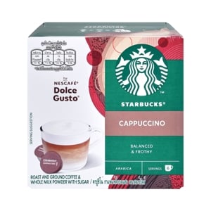 Starbucks Dolce Gusto Roast Ground Coffee Cappuccino 12Capsules 120g.