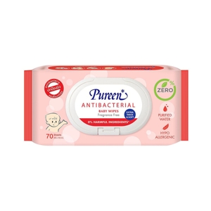 PUREEN Anti-Bacterial Baby Wipes 70 sheets