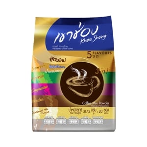 Khao Shong 5Flavours Instant Coffee Mixed 20sachets 317.2g.