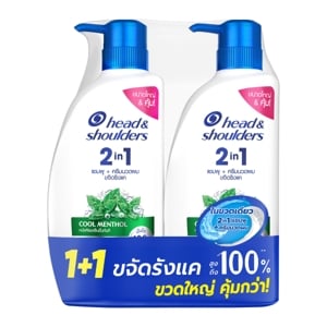 Head&Shoulders2in1 Cool Menthol Shampoo 610ml.Pack2