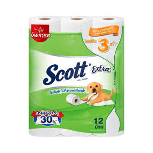 Scott Extra Roll Tissue Super Jumbo 12rolls