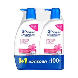 Head&Shoulders Anti Dandruff Smooth&Silky Shampoo 370ml. 1Free1