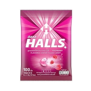HALLS Candy Raspberry Flavor 100 pcs
