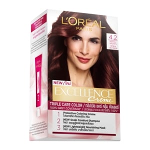 Excellence Pearly Brown Hair Colour Cream 4.2