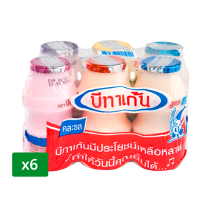 BETAGEN Yogurt Drink Mix Flavors 85 ml. Pack 6 (Assorted flavors, No selection)
