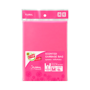 บิ๊กซี แฮปปี้ ไพรซ์ ถุงขยะหูผูก กลิ่นฟลอร่าดีลักส์ 24 x 28 นิ้ว แพ็ค 15 ใบ_thumbnail