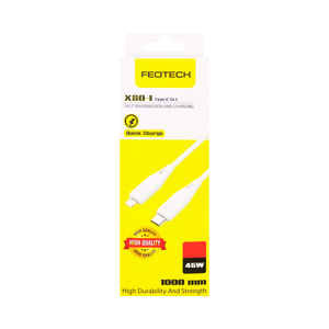 FEOTECH Cable Type-C-Lightning 1 m. Model C80I Color White