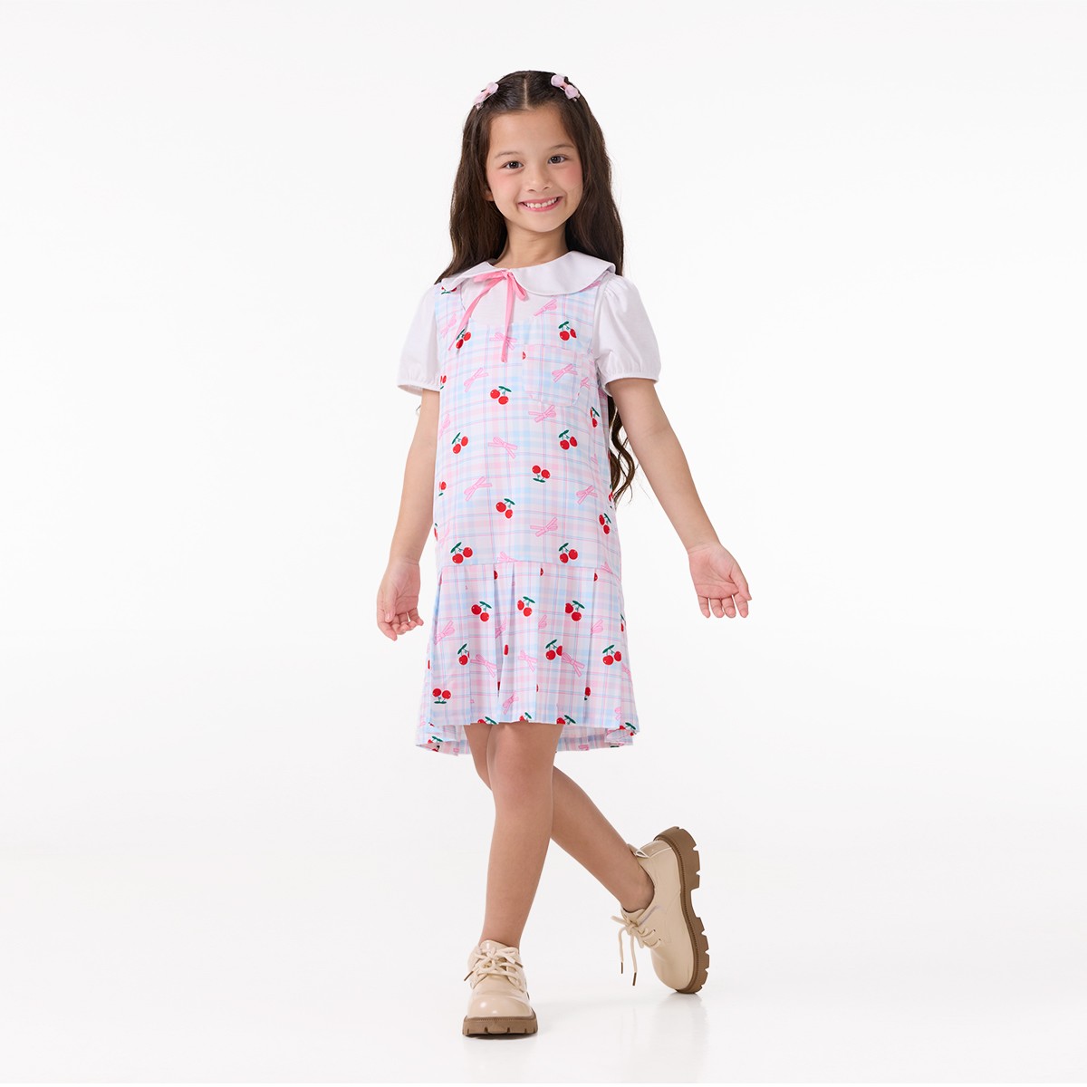 เบสิโค เสื้อและเอี๊ยม สำหรับเด็กหญิง รุ่น FMMX2602LG003 สีฟ้า_5