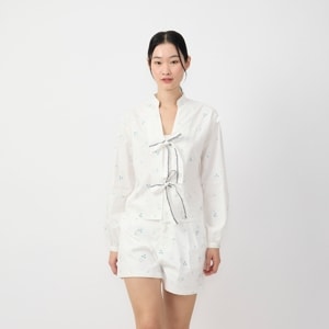 เบสิโค เสื้อเบลาส์ สำหรับผู้หญิง รุ่น FPPM26Q1LC004 สีขาว_thumbnail_5