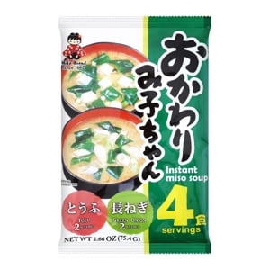 Shinsyuichi Okawari Mikochan Green Onion Tofu Miso Soup 75.4g.