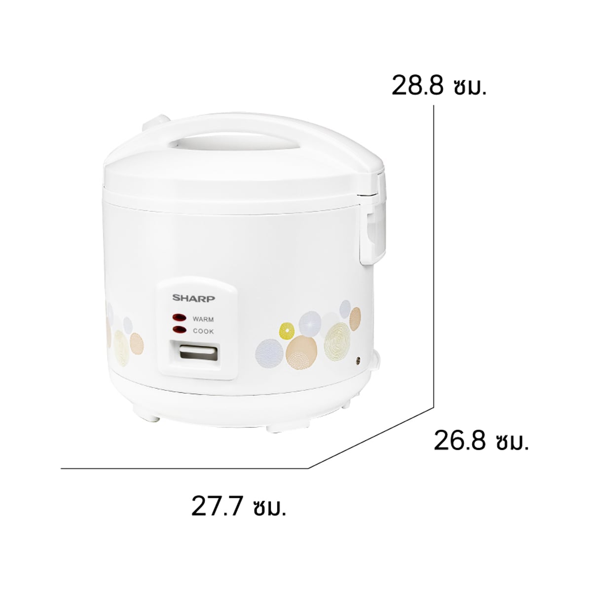 ชาร์ป หม้อหุงข้าว รุ่น KS-A18ET ขนาด 1.8 ล. สีขาว_5