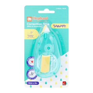ELEPHANT Correction Tape Snappy Model Assorted