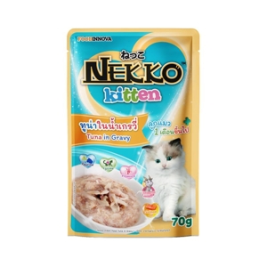 NEKKO Kitten Food Tuna in Gravy 70 g.