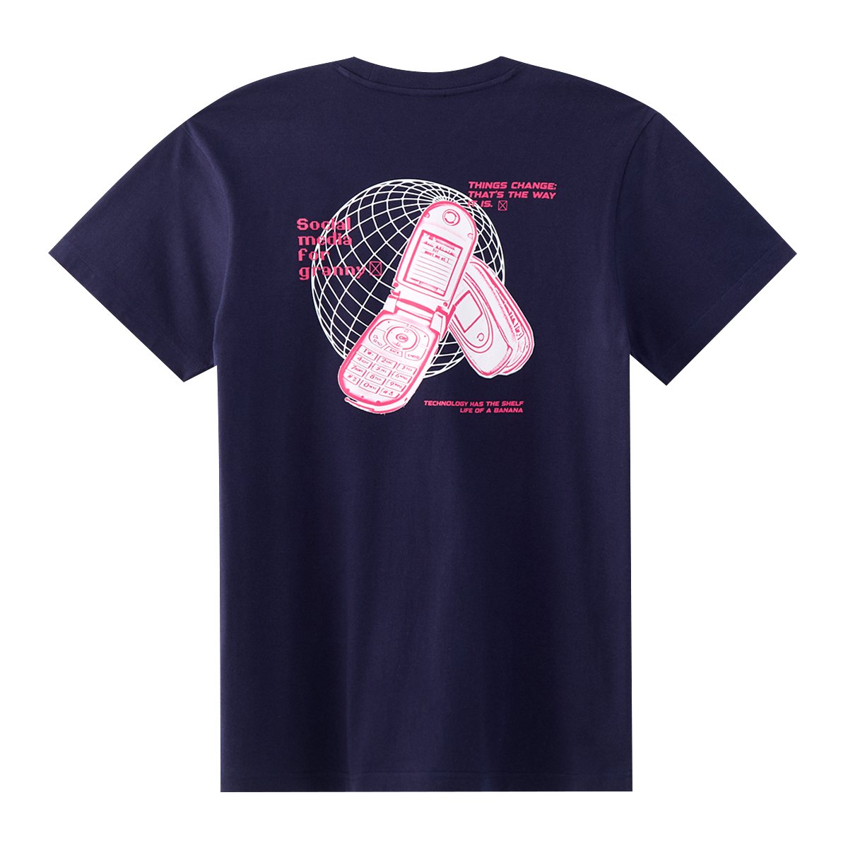 เบสิโค เสื้อยืดแขนสั้นพิมพ์ลาย สำหรับผู้ชาย รุ่น FASN25Q3YM007 สีน้ำเงิน_3