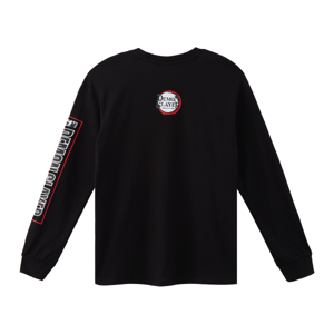 ดาบพิฆาตอสูร เสื้อยืดแขนยาวพิมพ์ลาย สำหรับผู้ชาย รุ่น FFIM25Q3YM004 สีดำ_thumbnail_1
