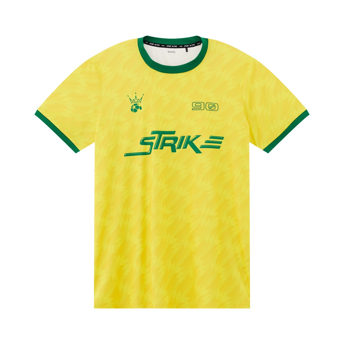เบสิโค เสื้อยืดผู้ชาย สีเหลือง