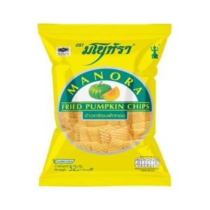 มโนห์รา ข้าวเกรียบฟักทอง รสฟักทอง 32 ก.
