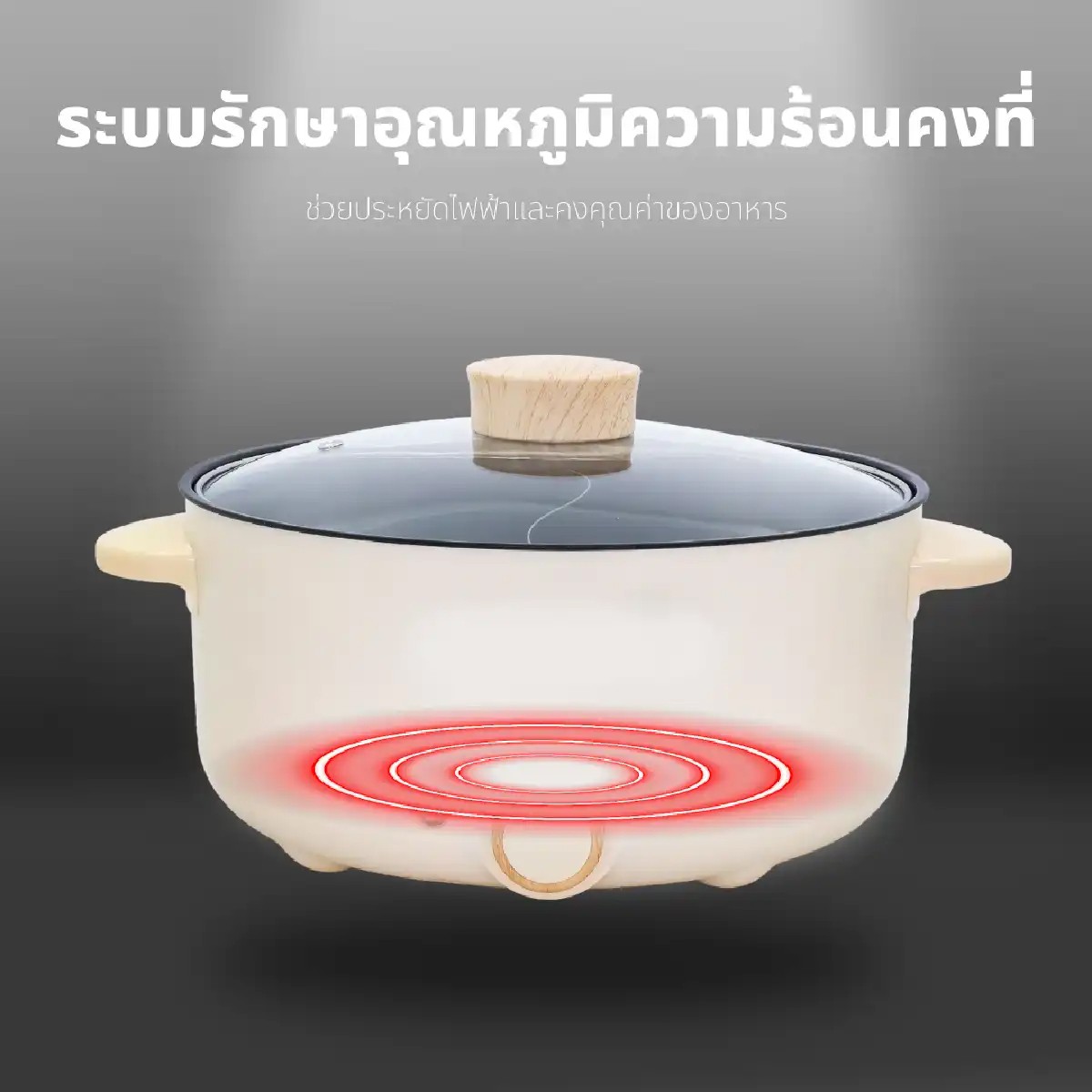คาชิวา หม้อต้มไฟฟ้าอเนกประสงค์ 1000 วัตต์ รุ่น KW-356 ขนาด 3 ล._6
