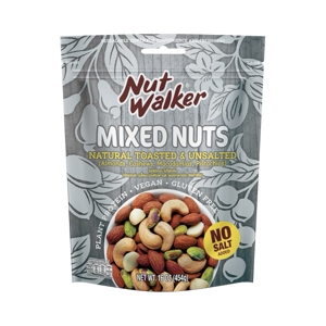 Nut Walker Deluxe Roasted Unsalted Mixed Nuts 454g.