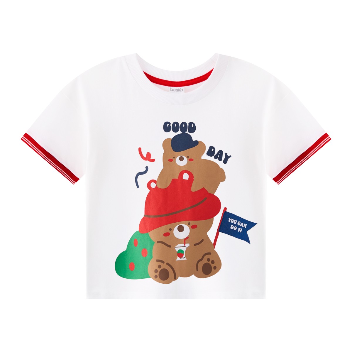 เบสิโค เสื้อยืดเด็กชาย รุ่น FPPM2509TB04 สีขาว