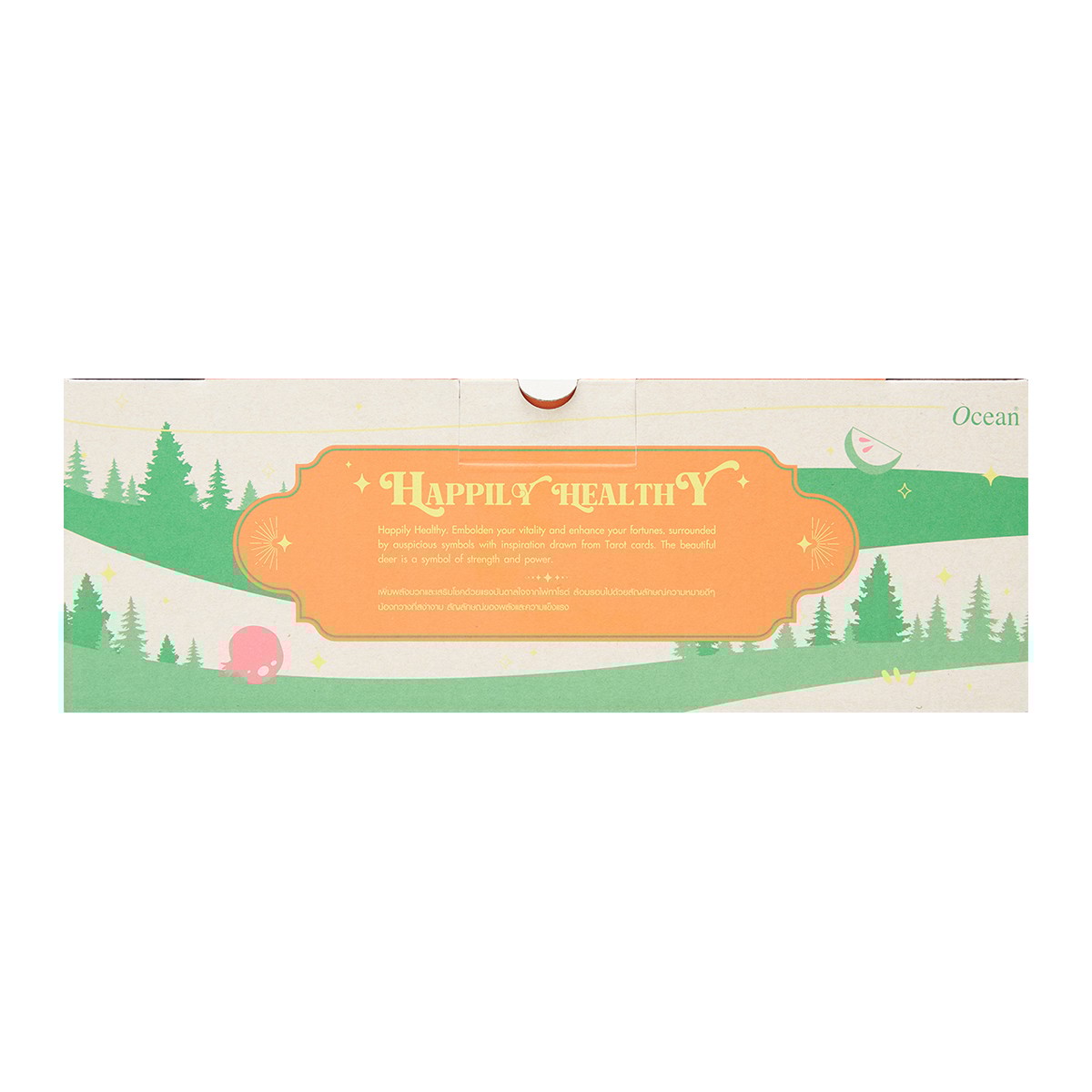 โอเชี่ยน ชุดแก้วน้ำและที่รองแก้ว Happily Healthy 4 ใบ_1