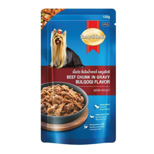 Smart Heart Pouch Beef Chunk In Gravy Bulgogi Flavor 120g.