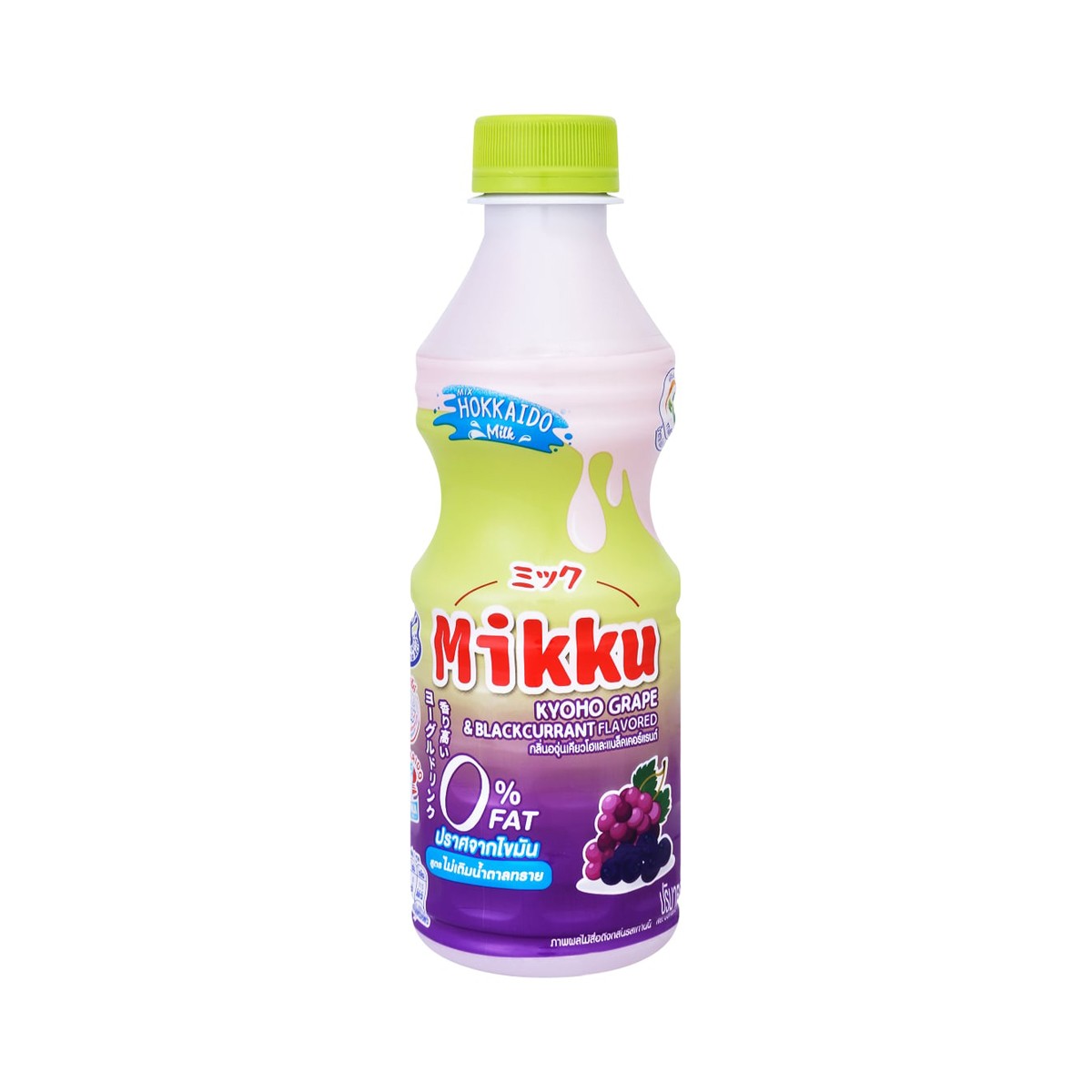 มิกกุ น้ำองุ่นขาว 20% กลิ่นองุ่นเคียวโฮและแบล็คเคอร์แรนต์ ผสมโยเกิร์ต สูตรไม่เติมน้ำตาลทราย 300 มล._3