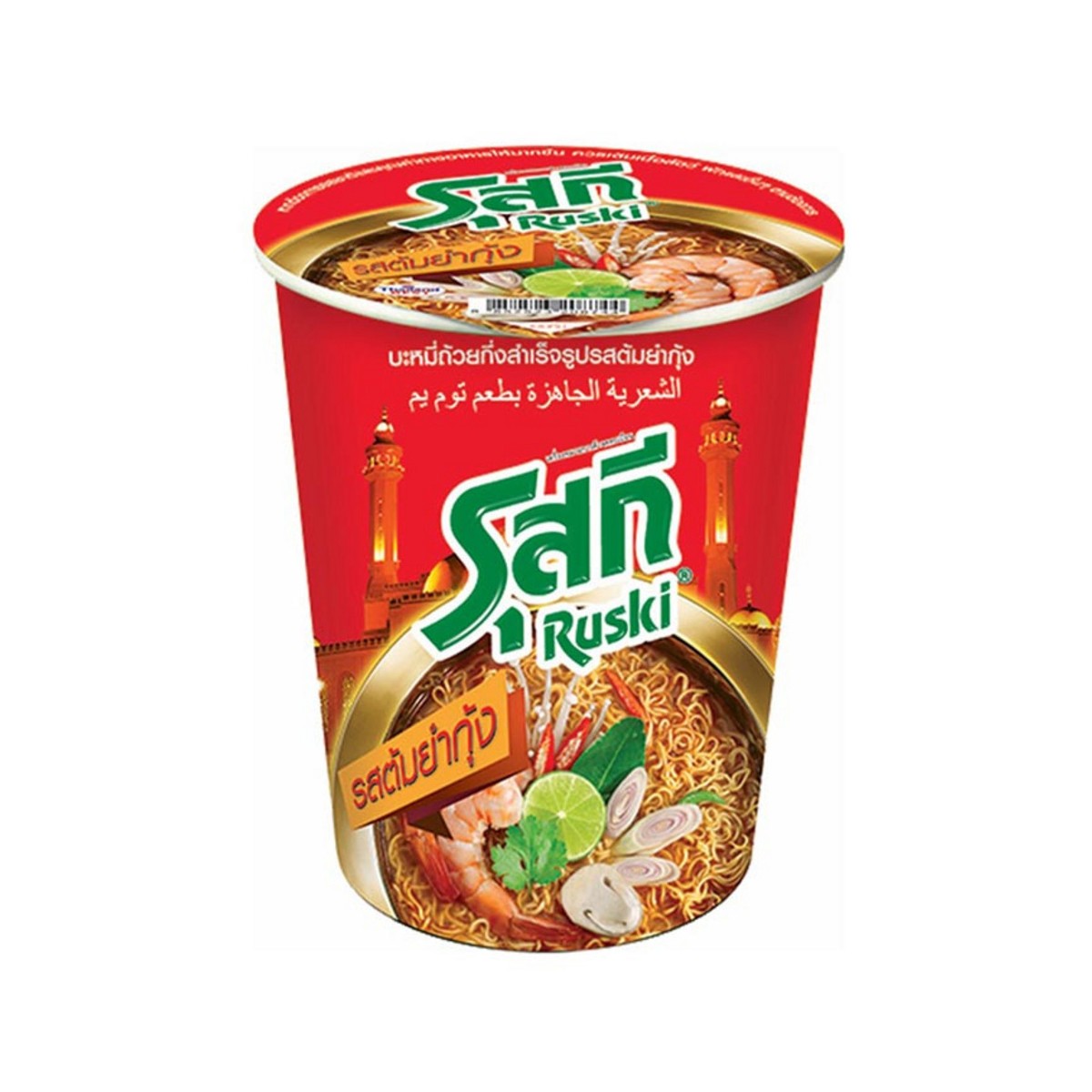 รุสกี บะหมี่คัพกึ่งสำเร็จรูป รสต้มยำกุ้ง 60 ก. แพค 6_1