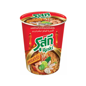 รุสกี บะหมี่คัพกึ่งสำเร็จรูป รสต้มยำกุ้ง 60 ก. แพค 6_thumbnail_1