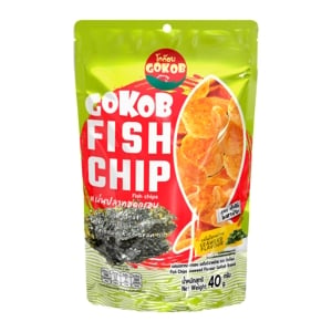 Tongtin Gokob Fish Chips Seaweed Flavour 40g