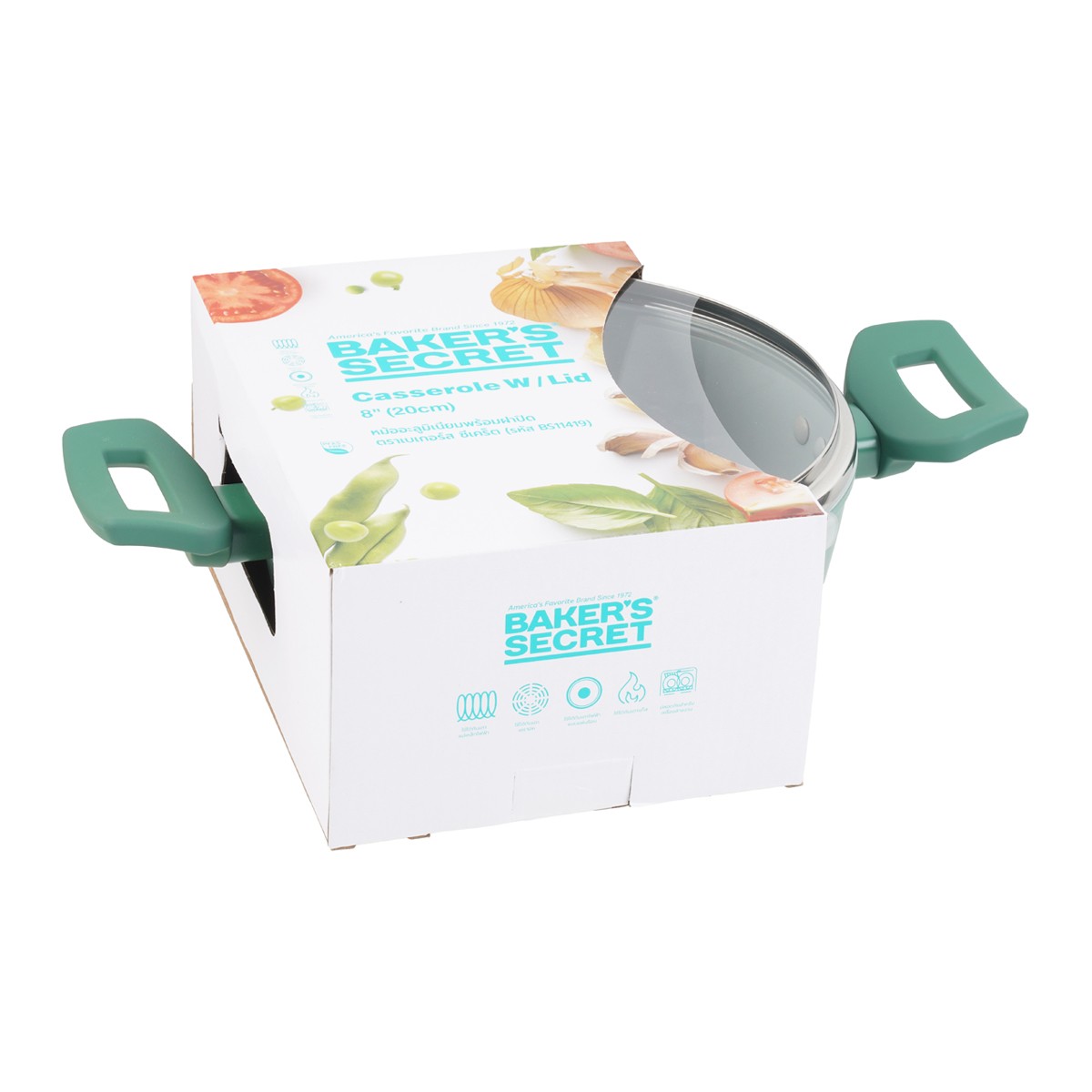 เบเกอร์ส ซีเคร็ต หม้ออะลูมิเนียมพร้อมฝาปิด 20 ซม. รุ่น BS11419_1