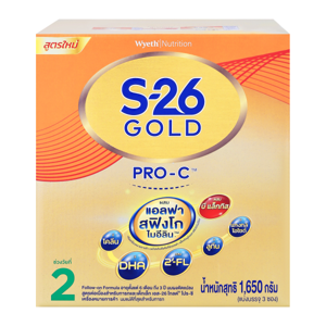 เอส-26 โกลด์ โปร-ซี นมผงดัดแปลงสูตรต่อเนื่องสำหรับทารกและเด็กเล็ก ช่วงวัยที่ 2 ขนาด 1650 ก._thumbnail