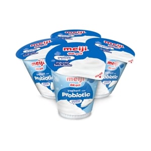 Meiji Yoghurt Plain 135g. Pack 4