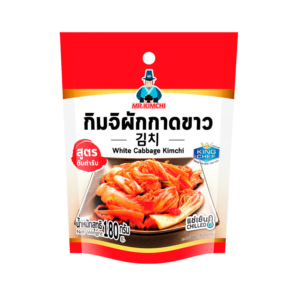 คิงเชฟ กิมจิผักกาดขาว 180 ก.